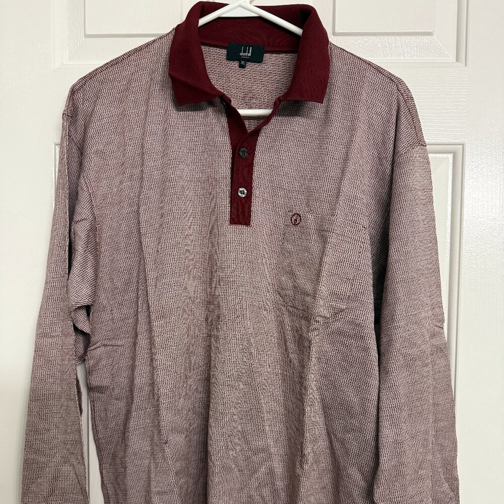 Dunhill XL long sleeve polo shirt